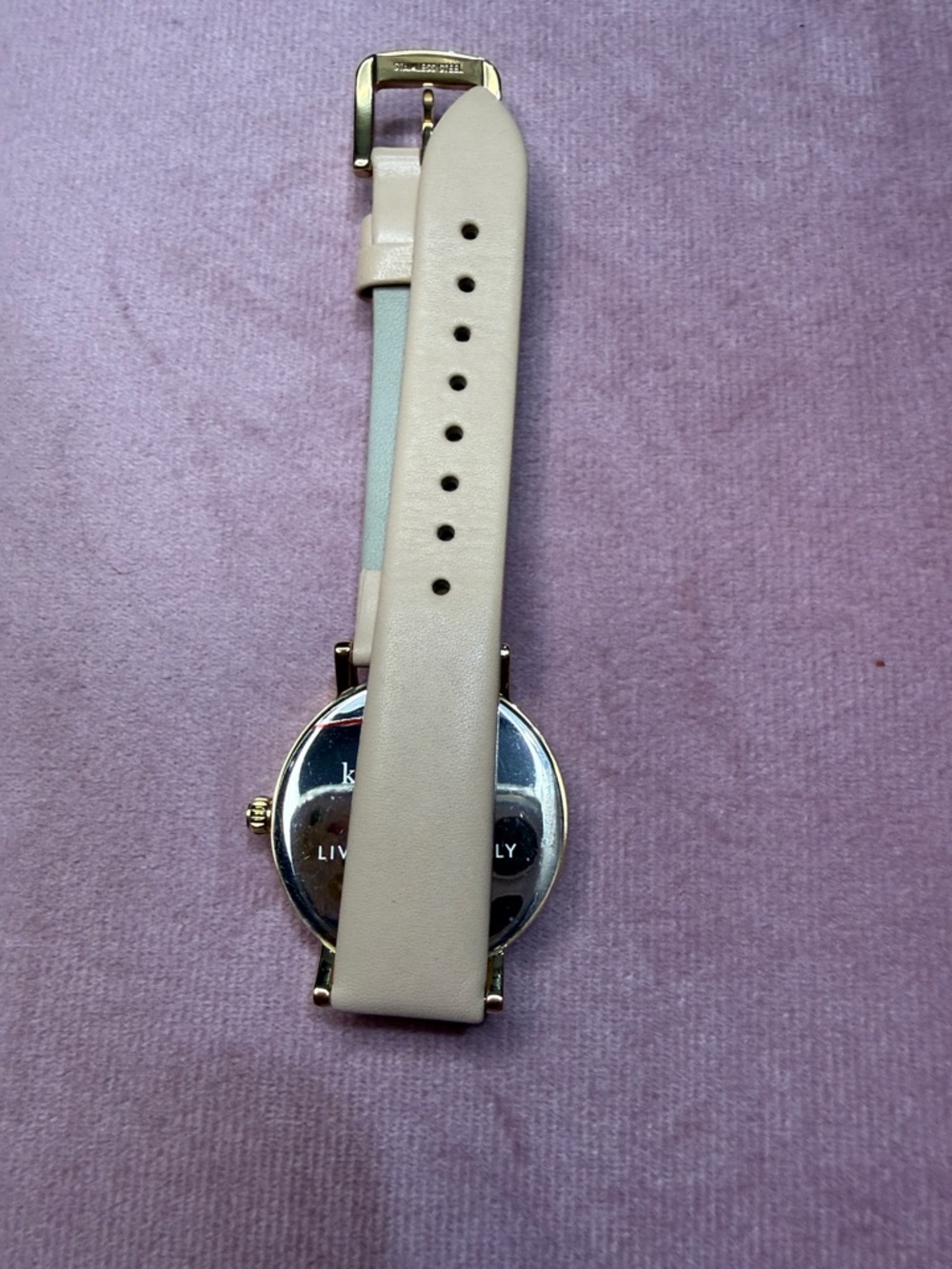 kate spade New York Gold & Beige Leather Watch - Picture 3 of 8